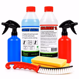 Vikur Clean Professional Duschpaket – Komplett Paket för Duschrengöring, Kalkborttagning och Badrumsrengöring