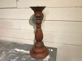 Handmålad ljusstake, rost