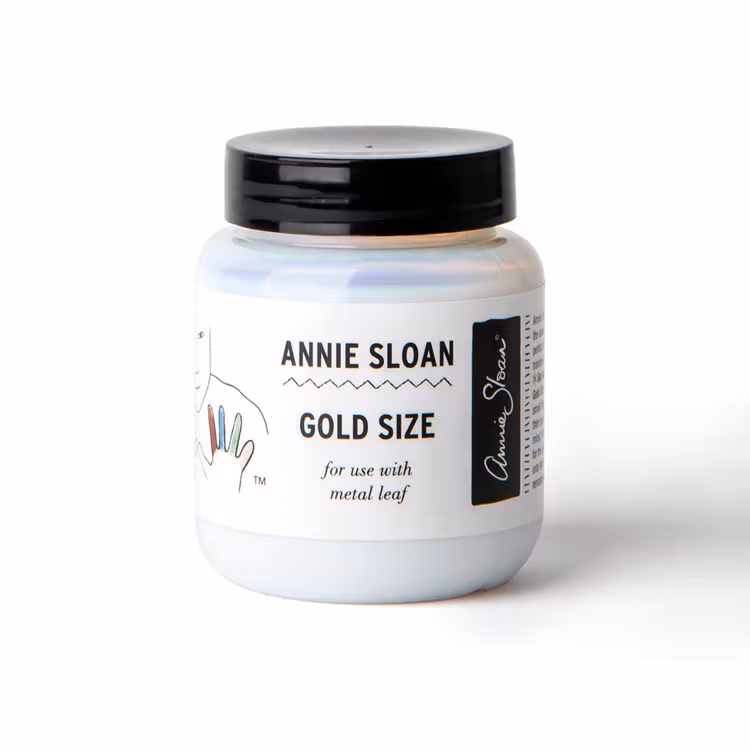 Annie Sloan Gold Size, vattenbaserat lim till metallblad.