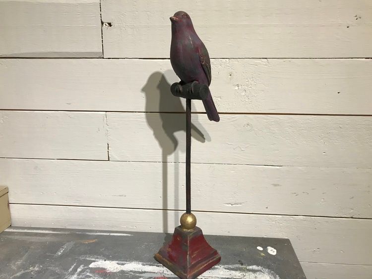 Sångfågel, handmålad med Annie Sloan Chalk Paint.