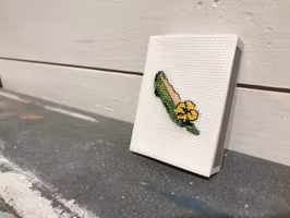 Broderad Tändsticksask