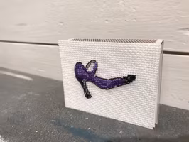 Broderad Tändsticksask