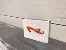 Broderad Tändsticksask