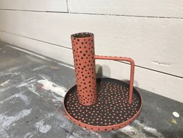 Handmålad ljusstake