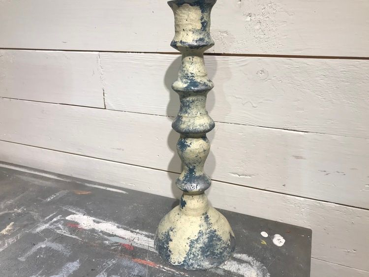 Handmålad ljusstake