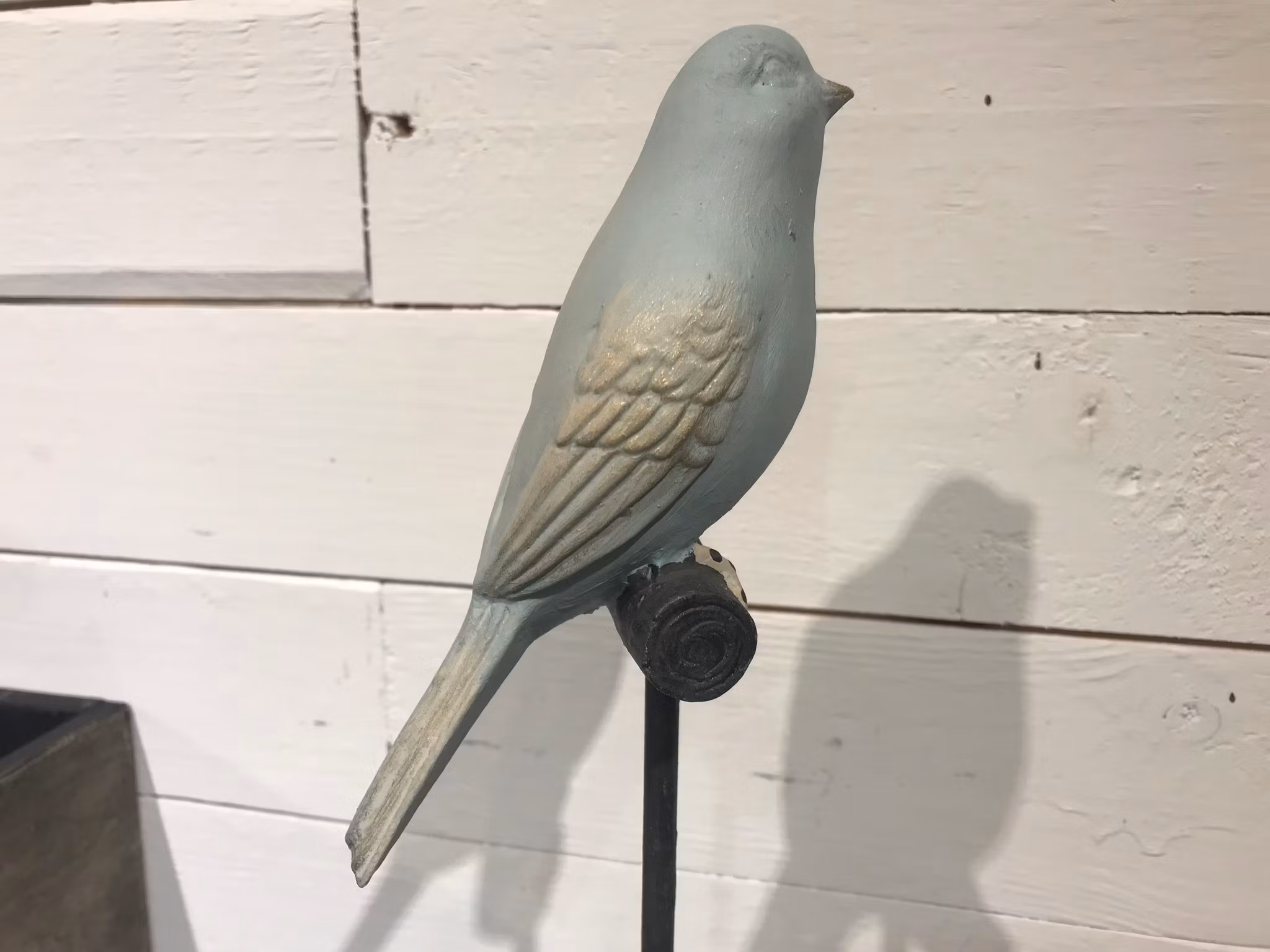Sångfågel, handmålad med Annie Sloan Chalk Paint.