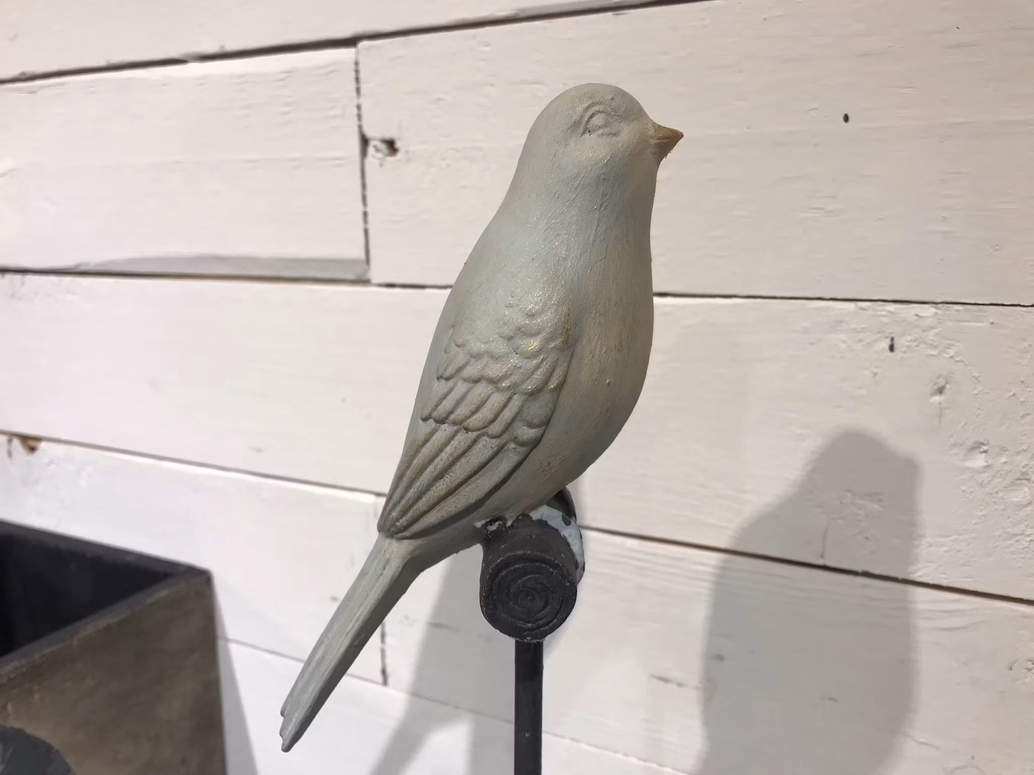 Sångfågel, handmålad med Annie Sloan Chalk Paint.