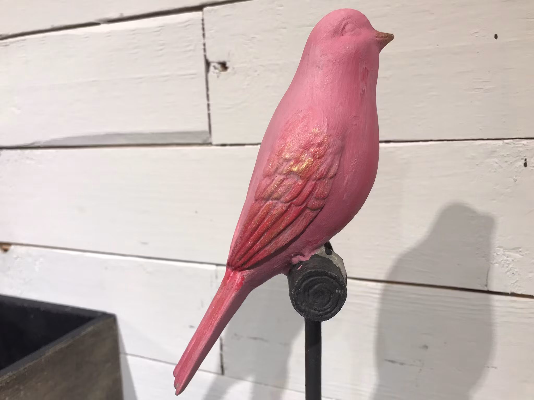 Sångfågel, handmålad med Annie Sloan Chalk Paint.
