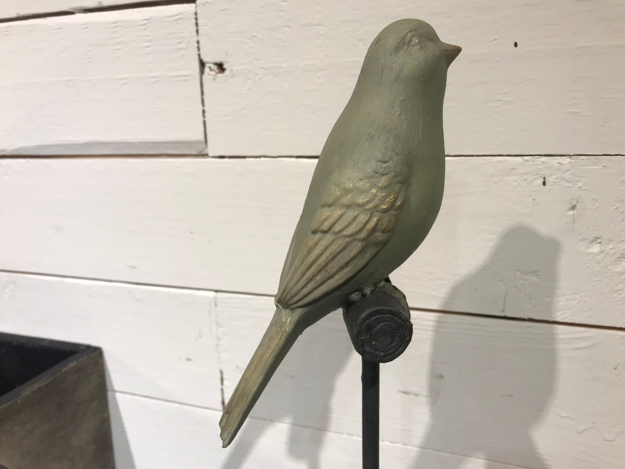Sångfågel, handmålad med Annie Sloan Chalk Paint.