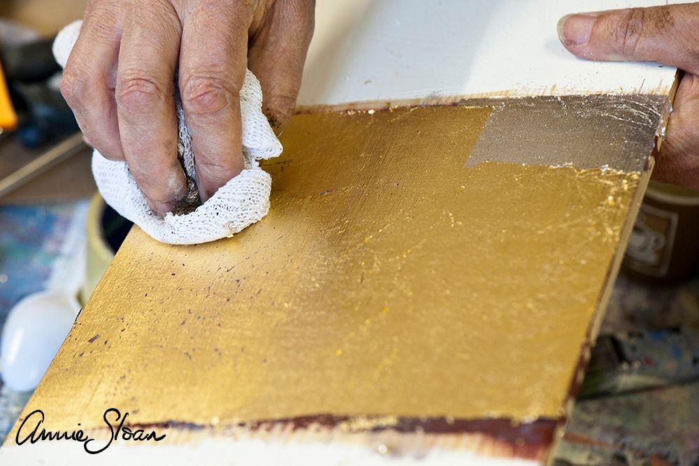 Annie Sloan Metallblad Guld