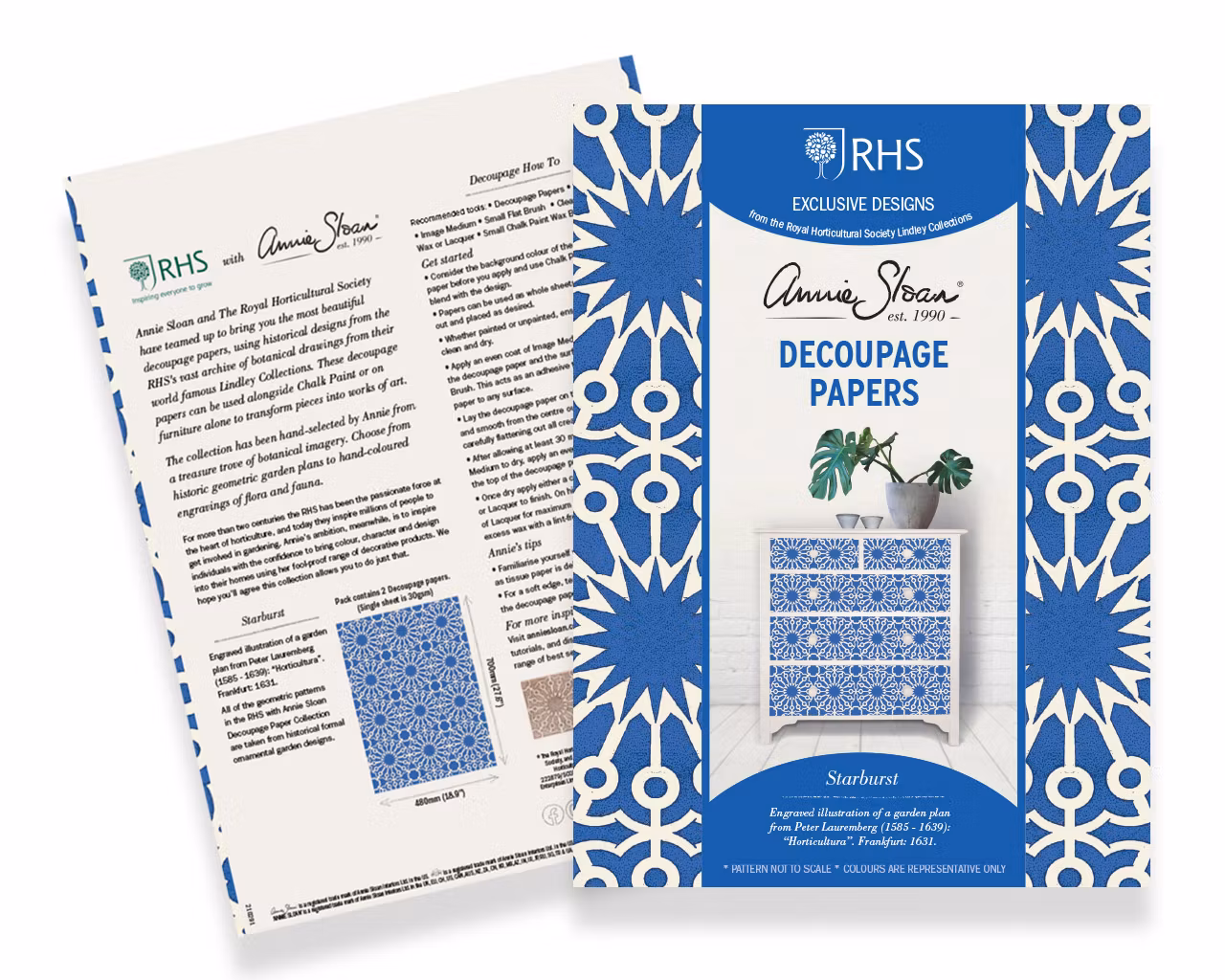 Annie Sloan Decoupagepapper Starburs