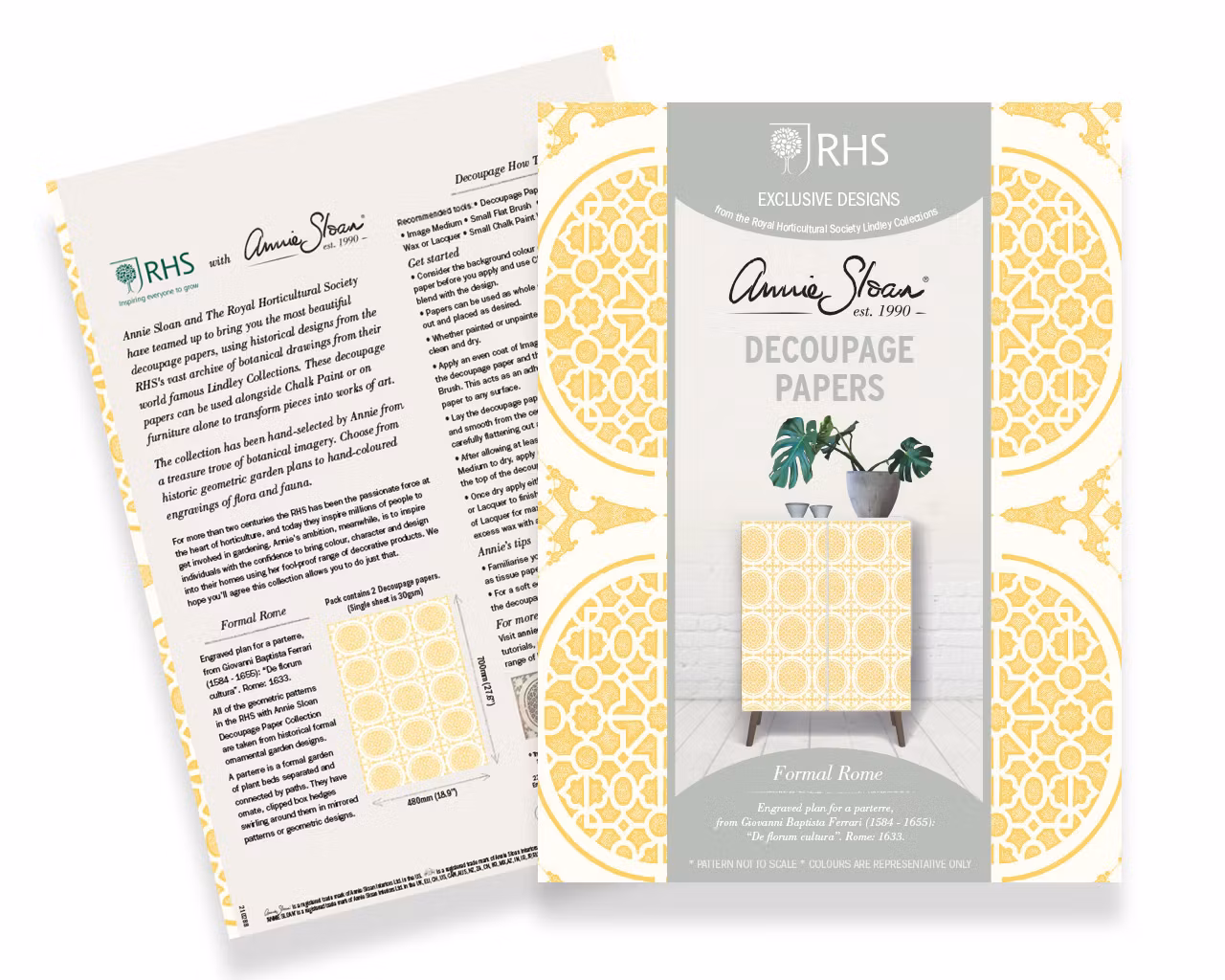 Annie Sloan Decoupagepapper Formal Rome