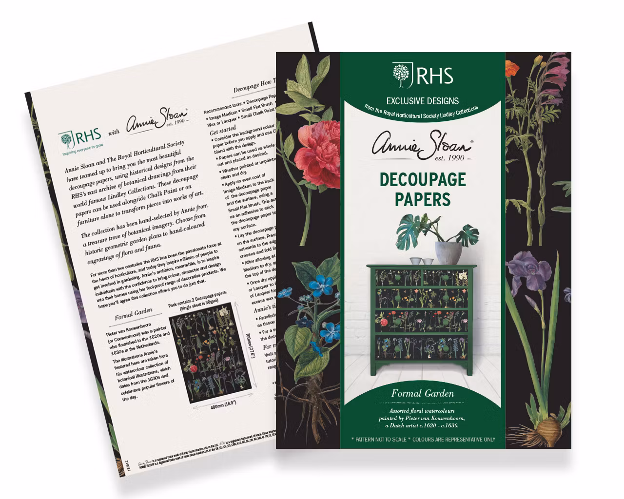 Annie Sloan Decoupagepapper Formal Garden