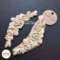 Träornament Blomstergirlang 2-pack wub0349