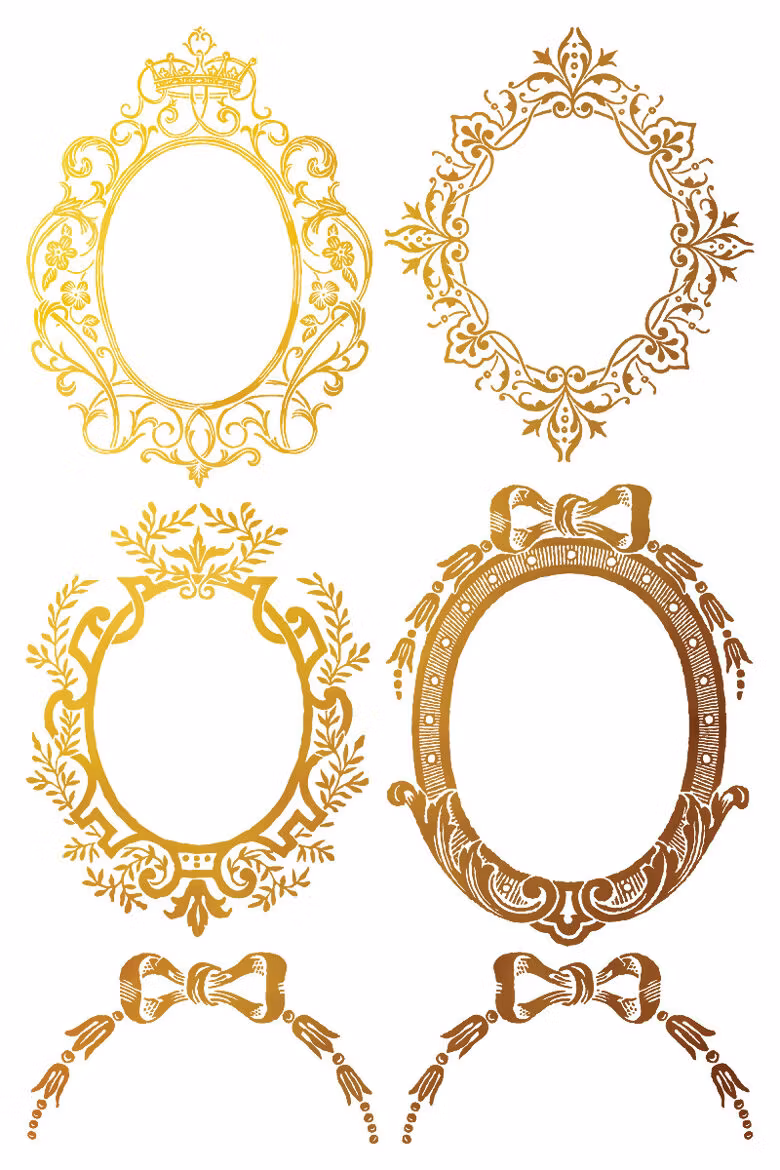 IOD Guldtransfer Petit Ornaments