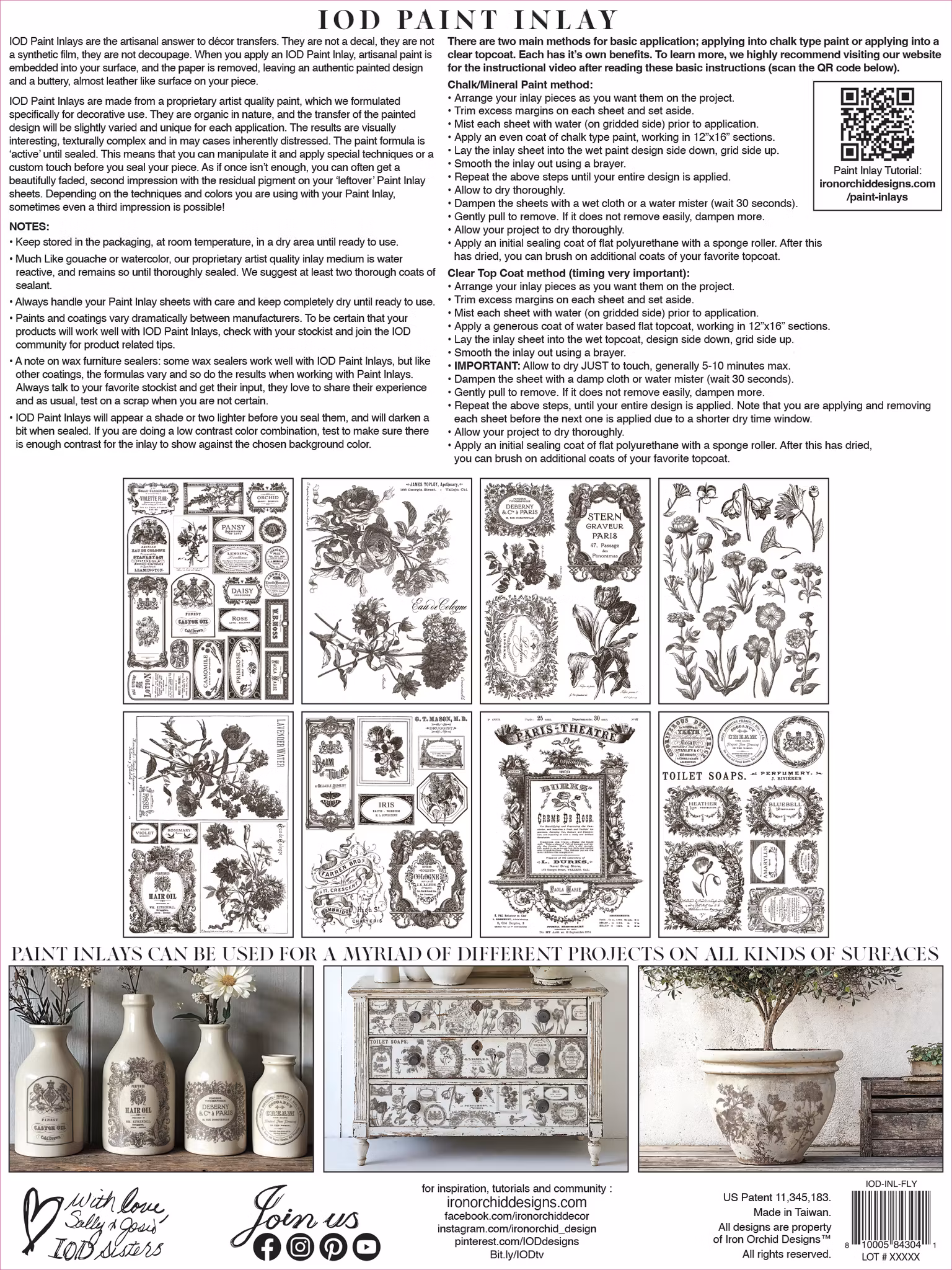 IOD Paint Inlay Floriography