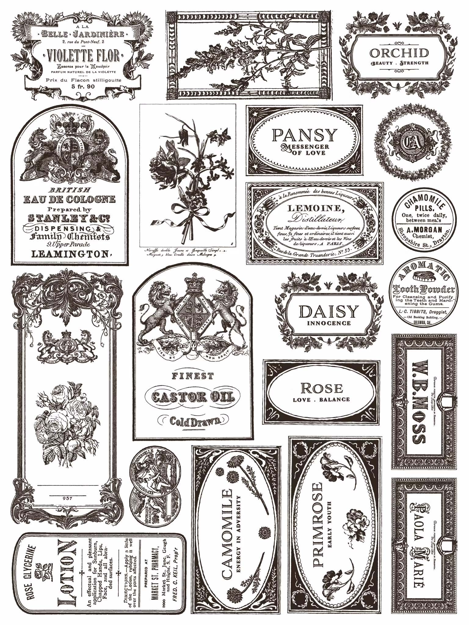 IOD Paint Inlay Floriography