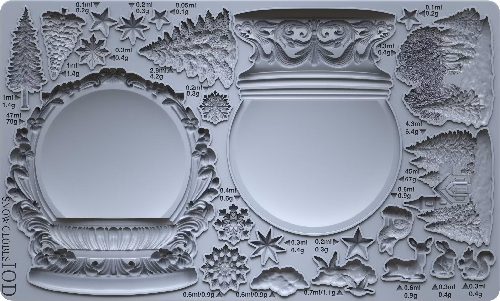 IOD Moulds Snow Globes