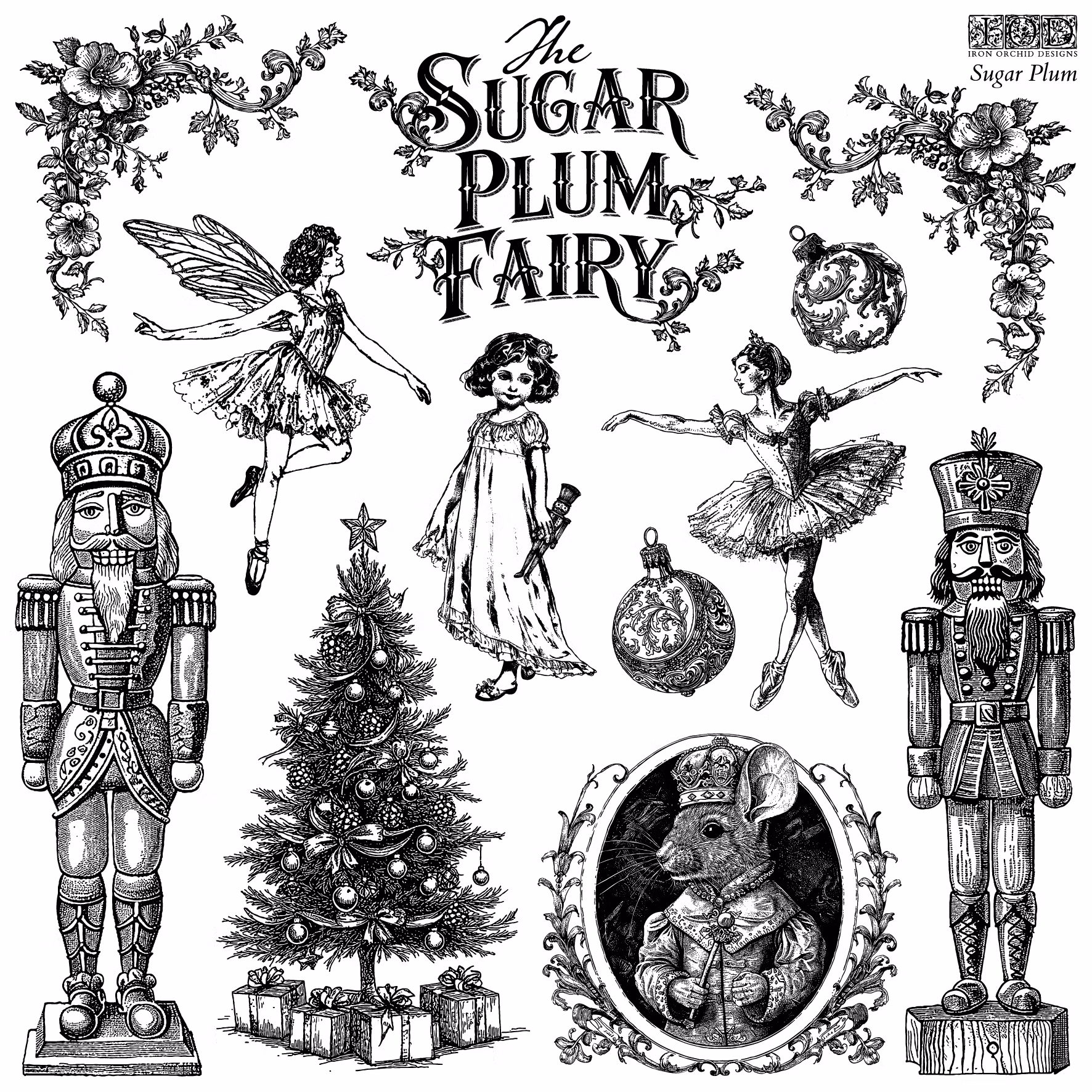 IOD Stamps Sugar Plum Fairy