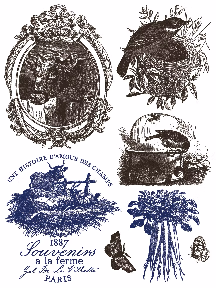 IOD Paint Inlay Hameau de la Reine