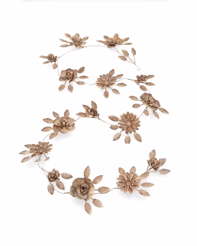 Blomstergirlang i metall