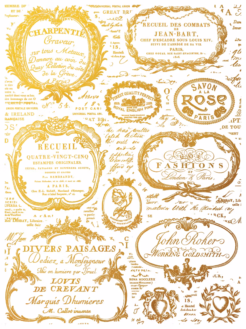 IOD Guldtransfer Etiquettes