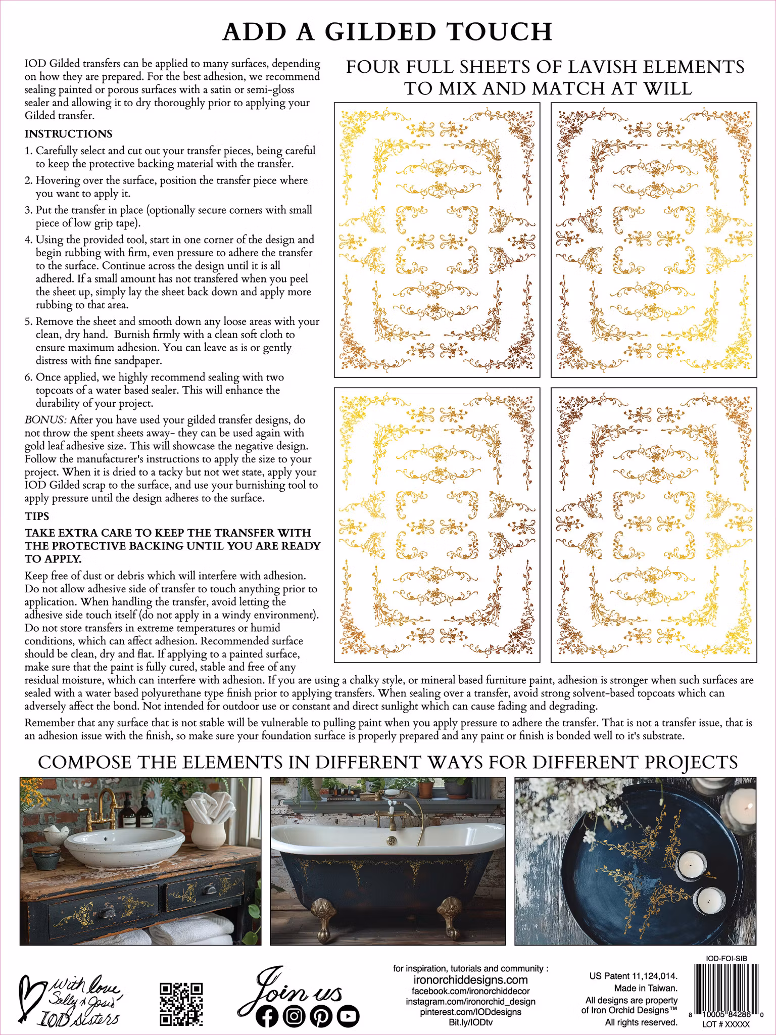 IOD Guldtransfer Si Belle