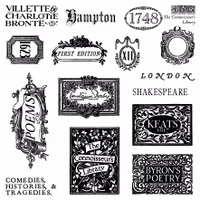 IOD Stamps The Connoisseur's Library Labels