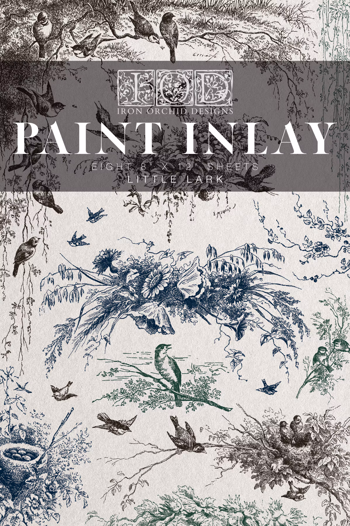 IOD Paint Inlay Little Lark - på ingång