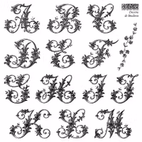 IOD Stamps Dessins de Broderie Labels