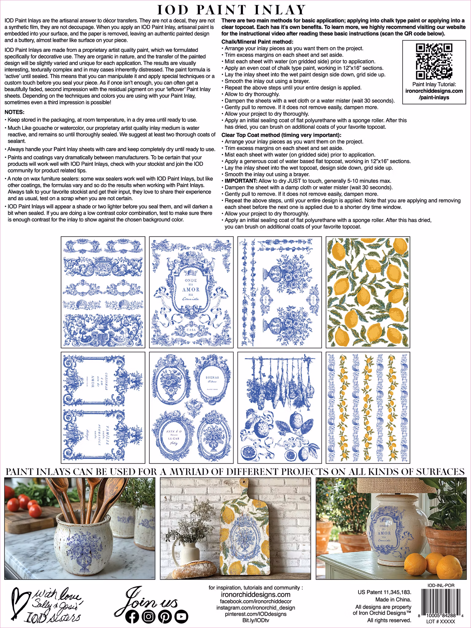 IOD Paint Inlay Portofino