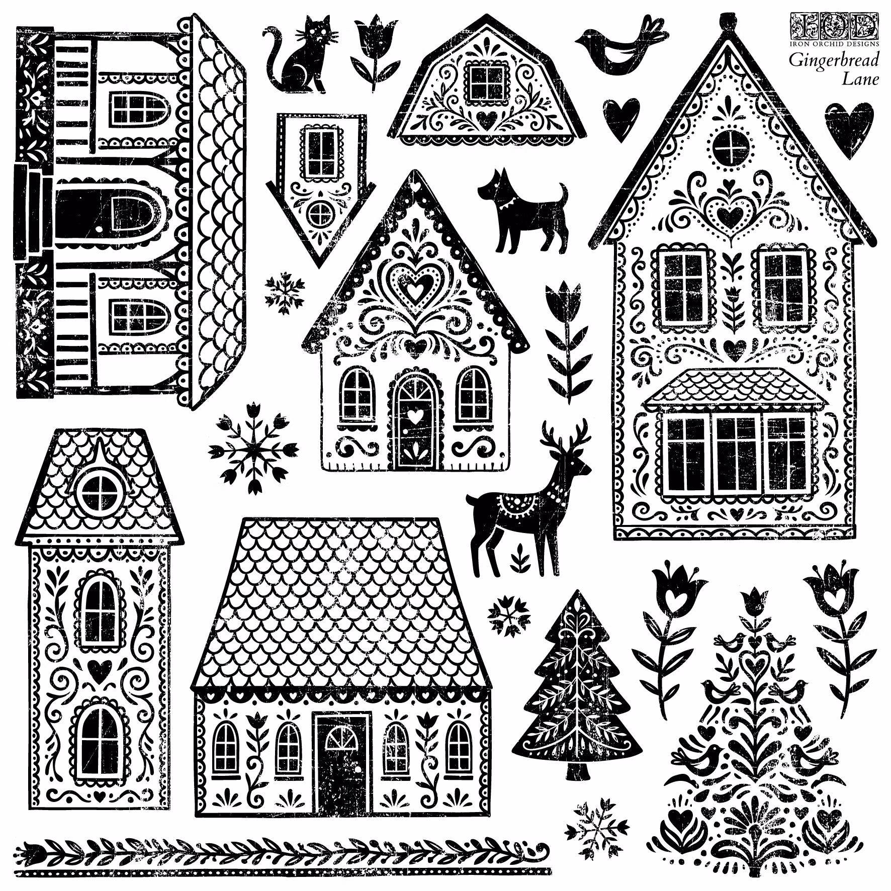 IOD Stamps Gingerbread Lane - På ingång