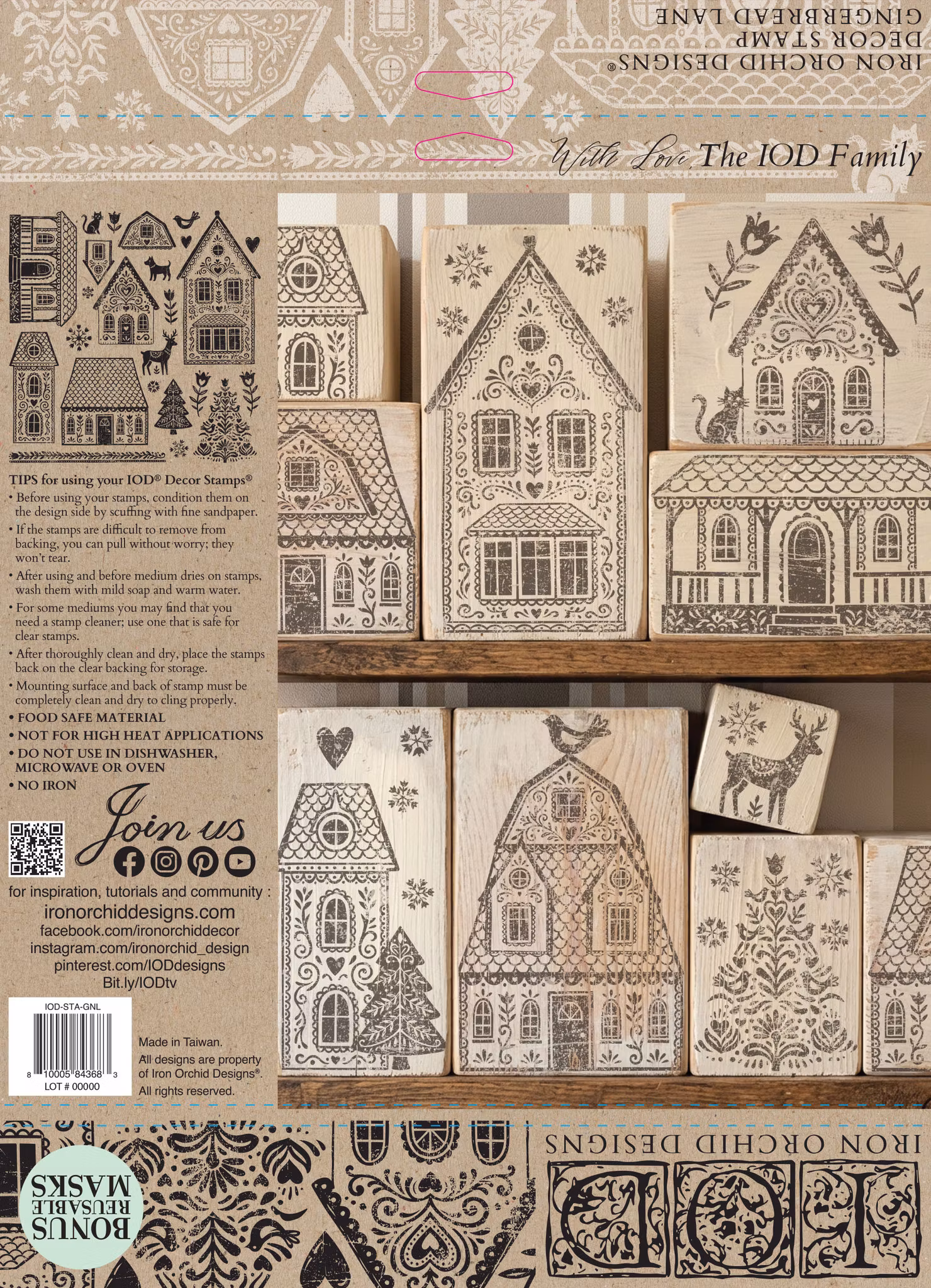 IOD Stamps Gingerbread Lane - På ingång