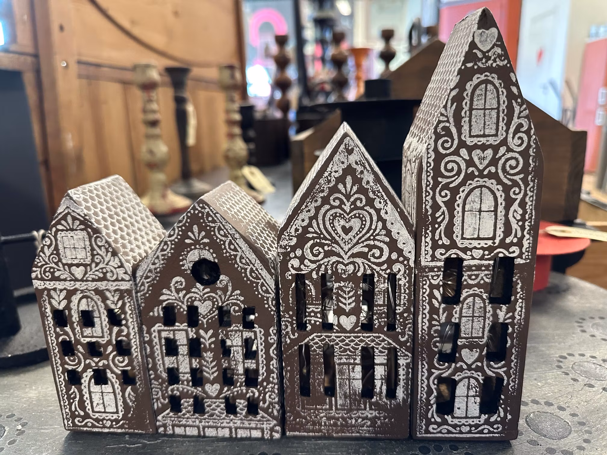 Pepparkaksstad - 4 hus