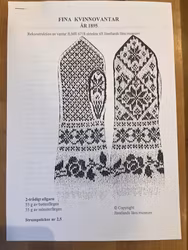 Mönster - Kvinnovantar År 1895