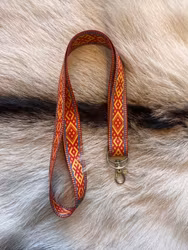Nyckelband - Orange/Gul