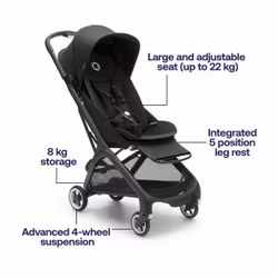 Midnight Black, Bugaboo Butterfly Barnvagn