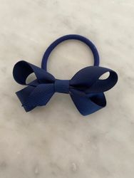 Navy Hårsnodd med rosett