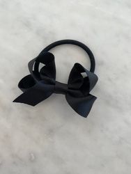 Svart Hårsnodd med rosett