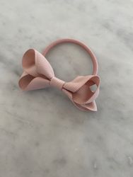 Dusty pink Hårsnodd med rosett