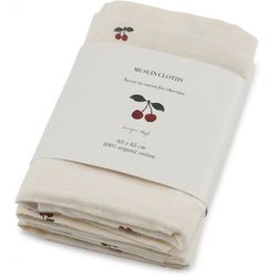 3-pack muslin filtar Cherry - Konges Slöjd