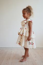Lunella Dress Mon Grand Cherry - Konges Slöjd