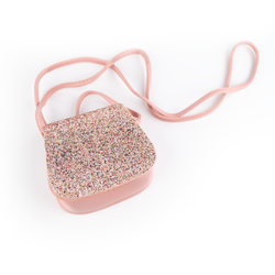 Rosa glitter handväska