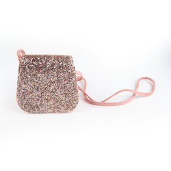 Rosa glitter handväska