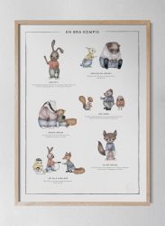 Poster, En Bra Kompis - Kunskapstavlan