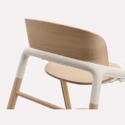 Bugaboo Giraffe-stol - Wood/White