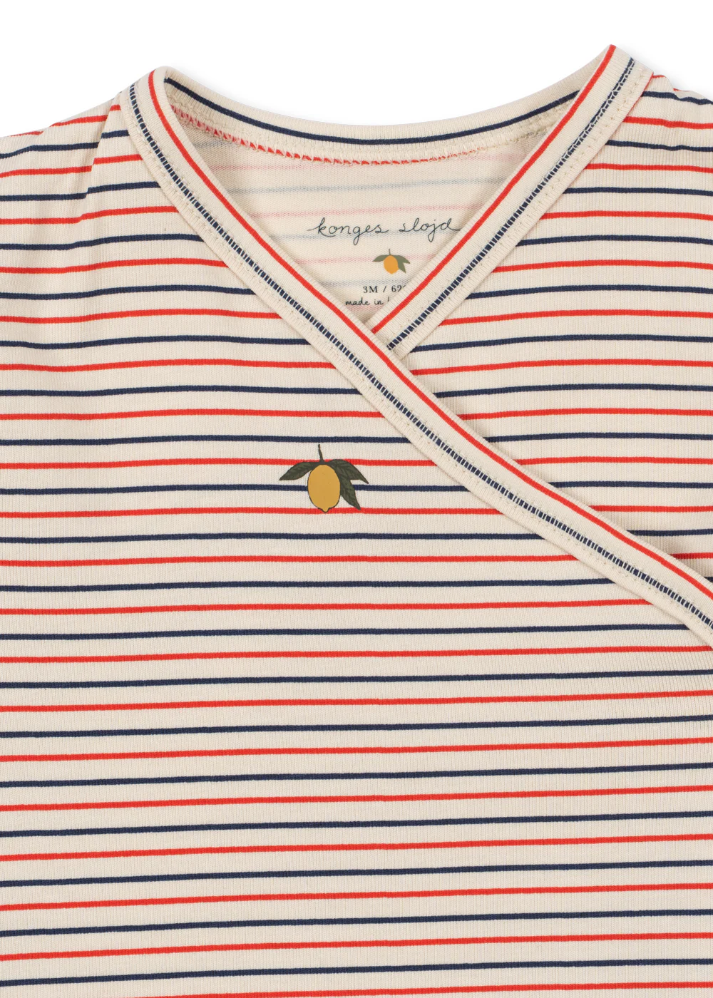 Onesie Stripe/Lemon - Konges Slöjd