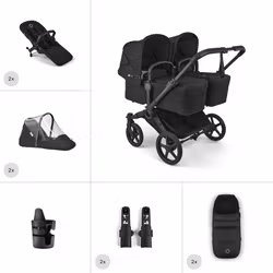 Bugaboo Donkey 6 Twin/ Tvilling Komplett Barnvagnspaket