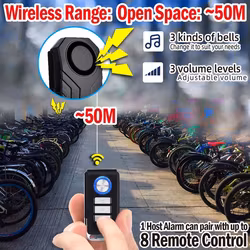 Kingsberry Cykel Larm 113dB Automatisk larm vid olycka