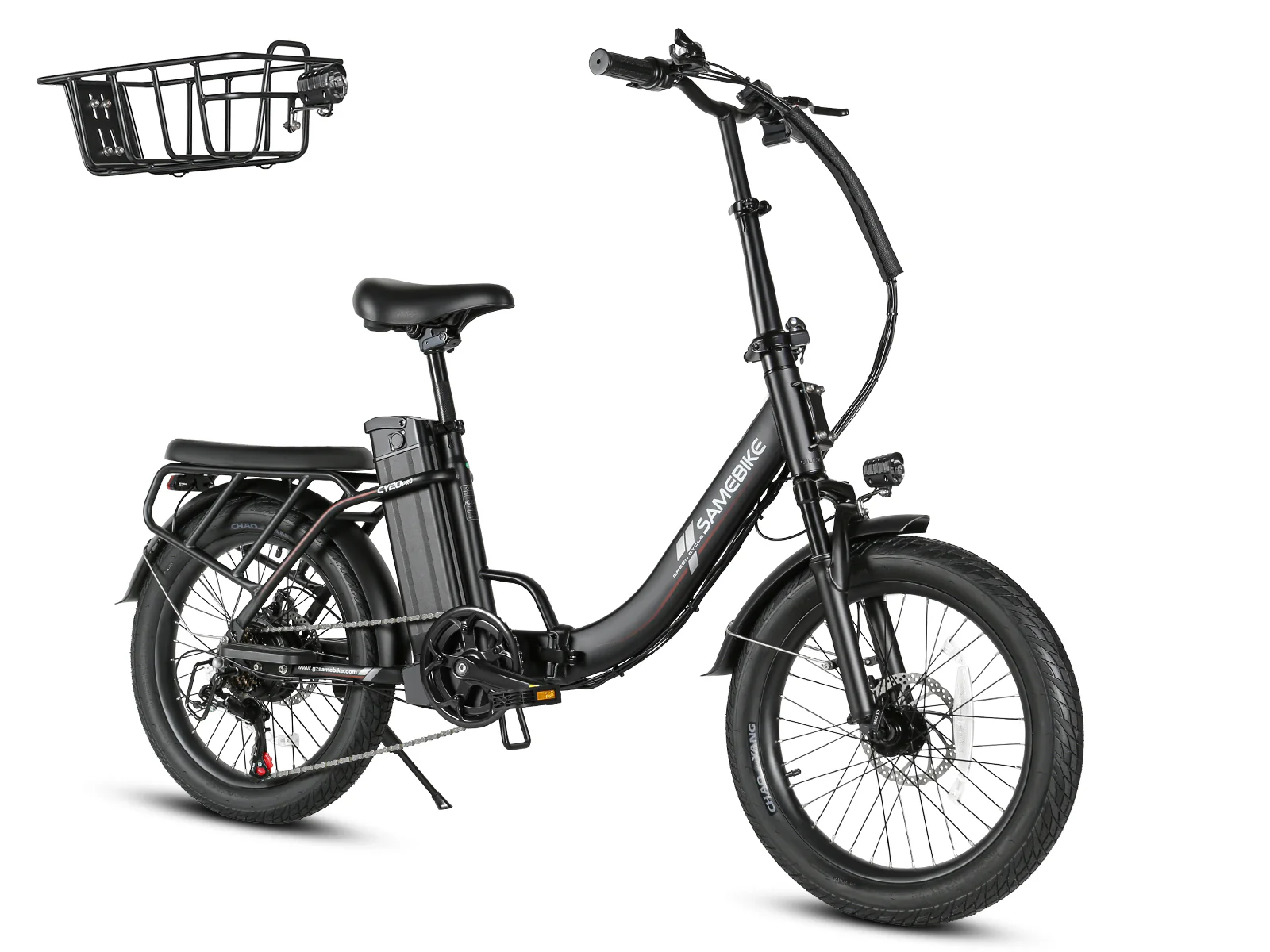 SAMEBIKE CY20 Pro  hopfällbar elcykel med lång räckvidd